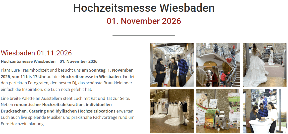 Hochzeitsmesse Wiesbaden